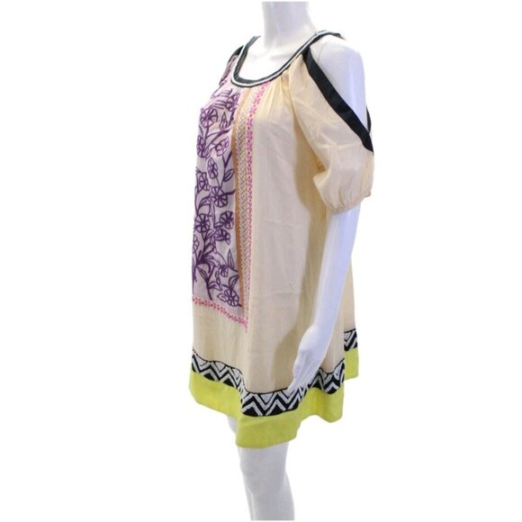 Anthropologie Brimming Borders mini dress Size 10 - Picture 3 of 10